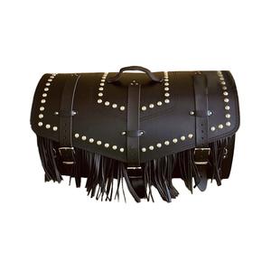 Ledertasche mit Schloss RSA K182 schwarz mit Fransen 57 l