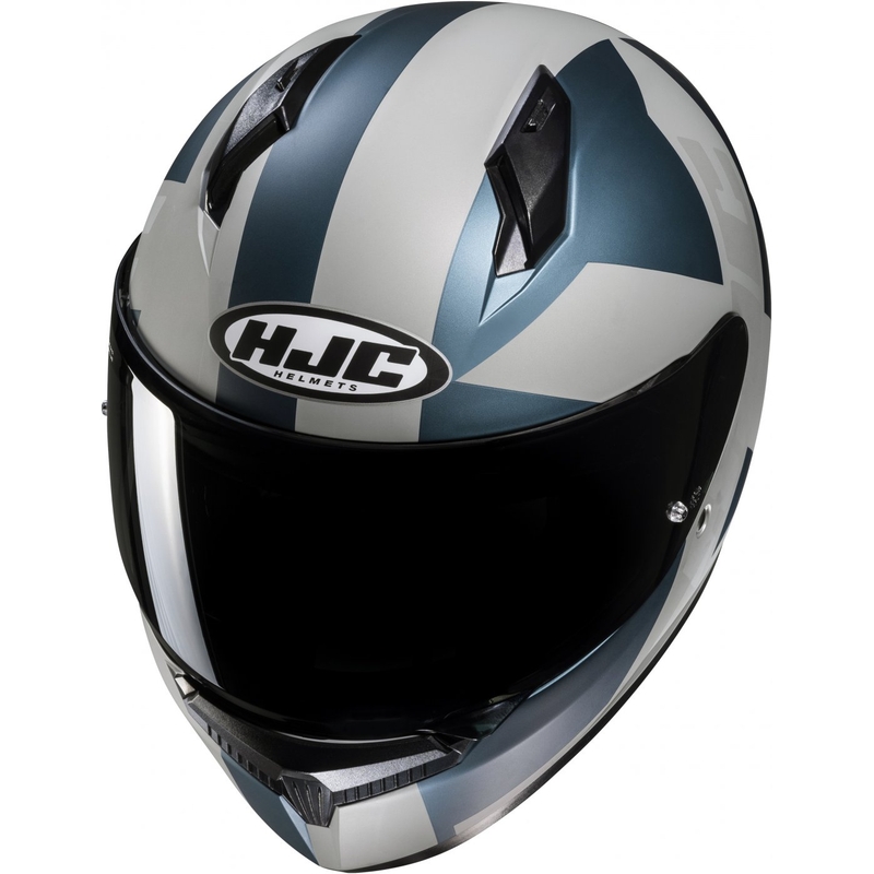 Integral Motorradhelm HJC C10 Tez MC2SF grau-blau