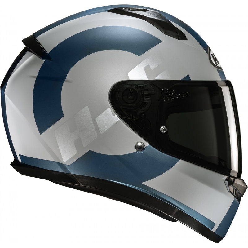 Integral Motorradhelm HJC C10 Tez MC2SF grau-blau