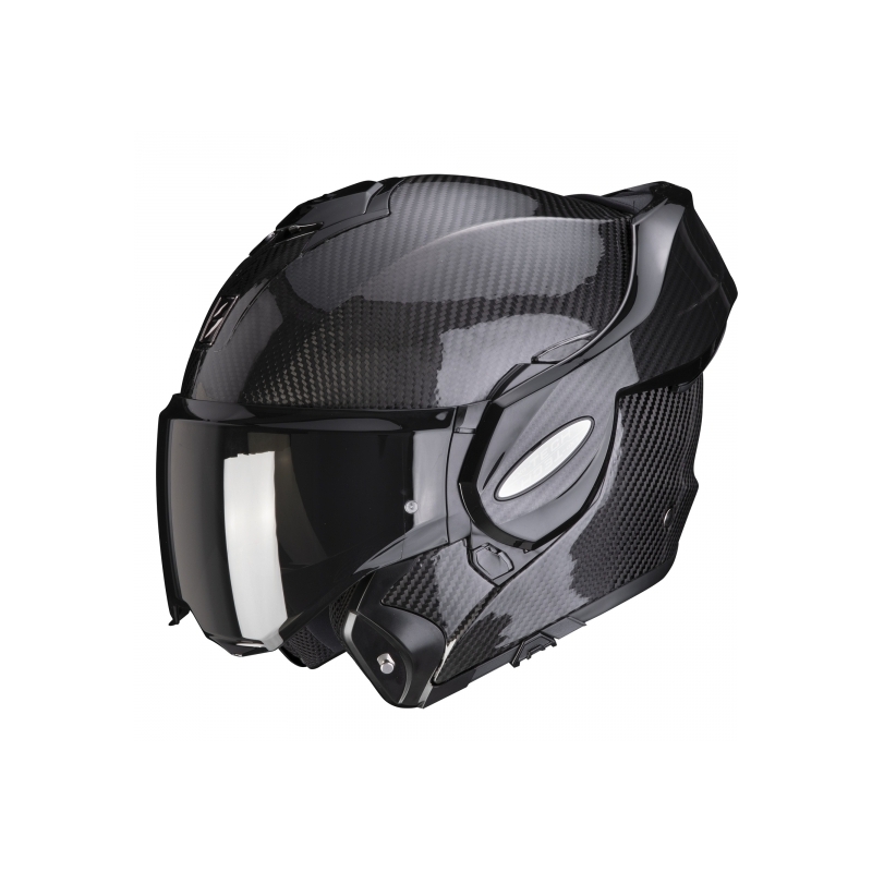 Klapphelm Scorpion EXO-TECH EVO Carbon schwarz glänzend - Klasse II