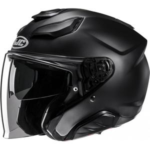 Offener Motorradhelm HJC F31 Solid schwarz