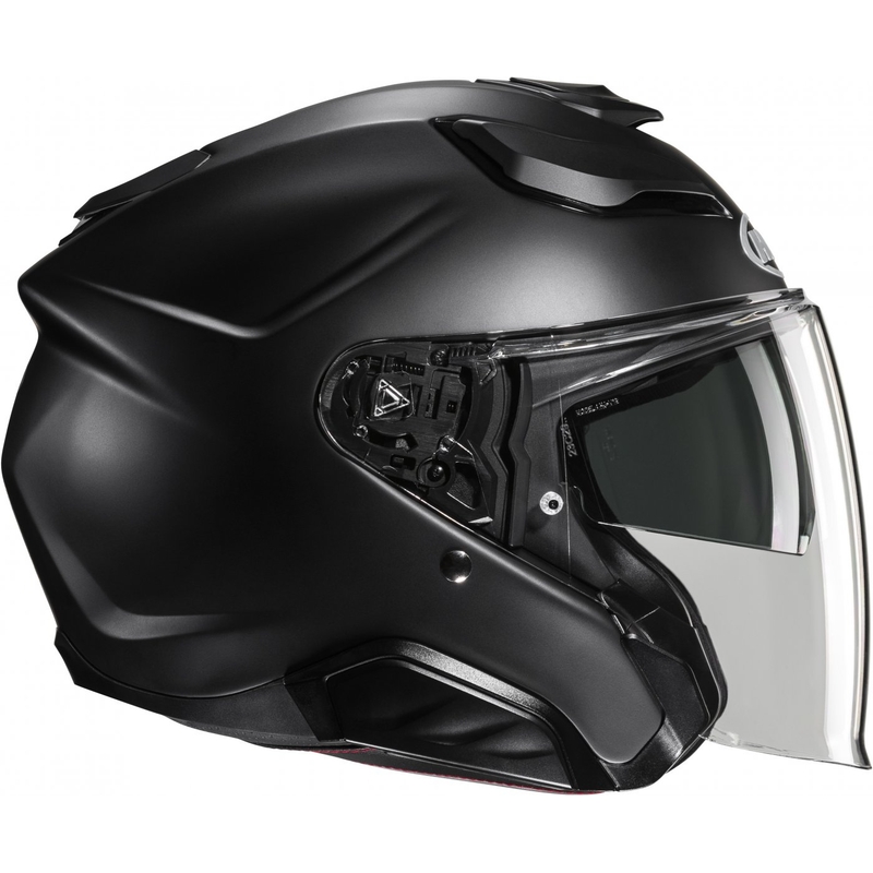 Offener Motorradhelm HJC F31 Solid schwarz