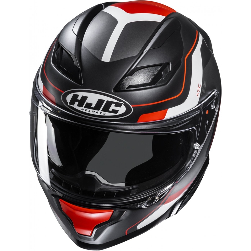 Integrierter Motorradhelm HJC F71 Arcan MC1SF schwarz-grau-rot