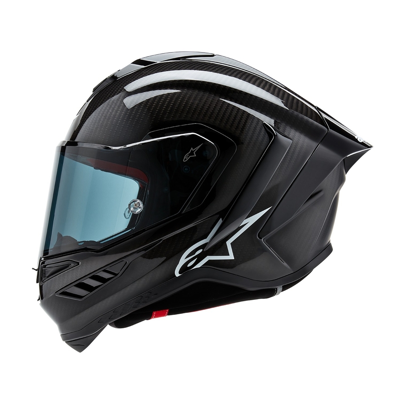 Integralhelm Motorrad Alpinestars Supertech R-10 Solid Carbonschwarz