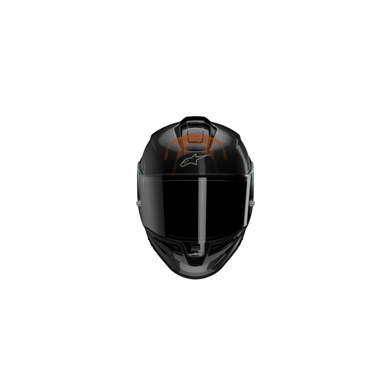 Integralhelm Motorrad Alpinestars Supertech R-10 Solid Carbonschwarz