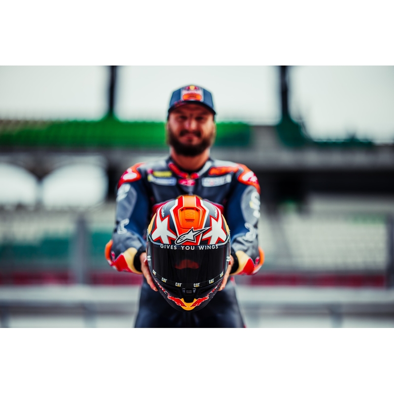 Integralhelm Motorrad Alpinestars Supertech R-10 Solid Carbonschwarz