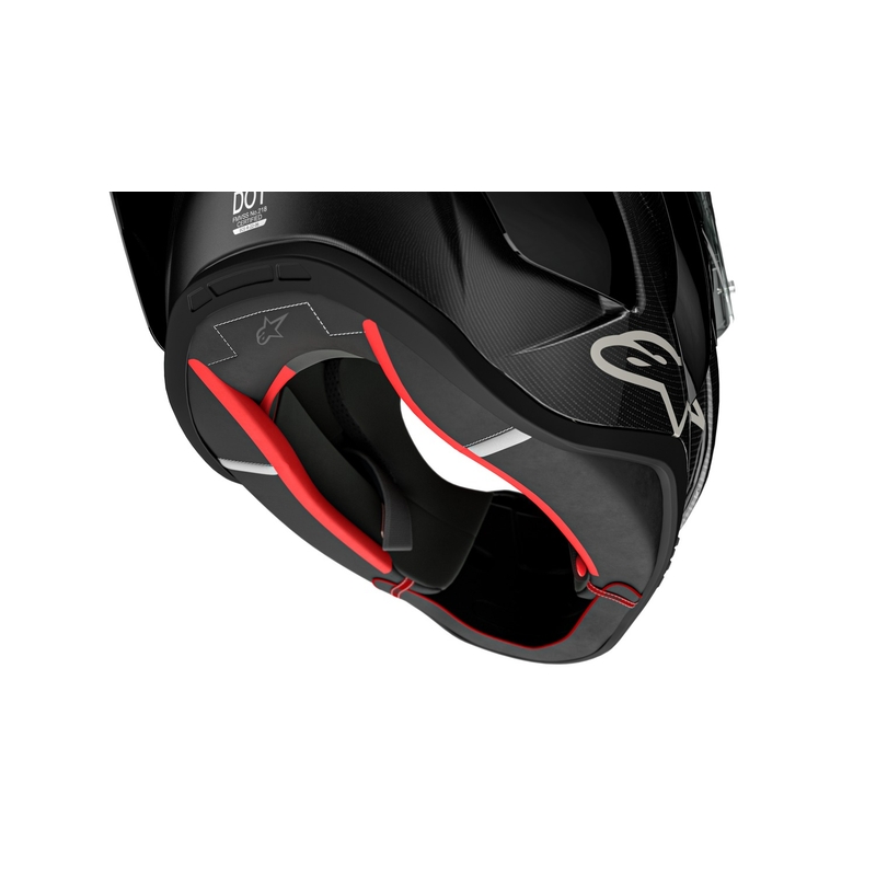 Integralhelm Motorrad Alpinestars Supertech R-10 Solid Carbonschwarz