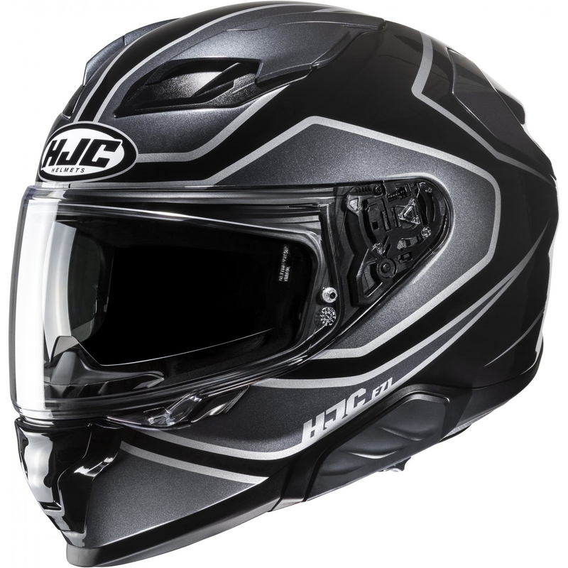 HJC F71 Idle MC5 Integral-Motorradhelm schwarz-grau