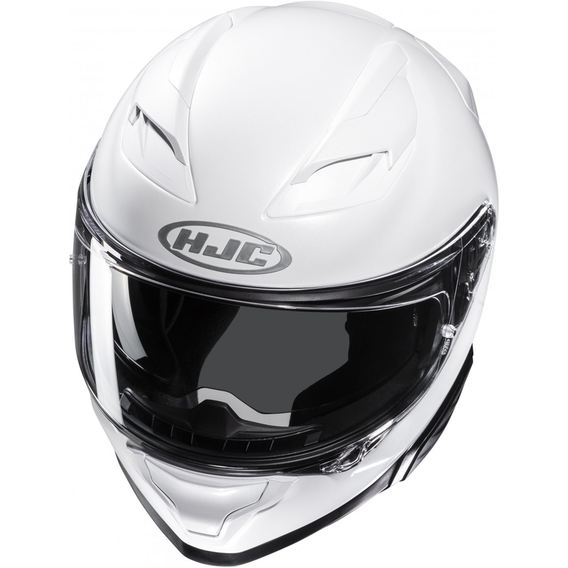 Integraler Motorradhelm HJC F71 Solid Perlweiß