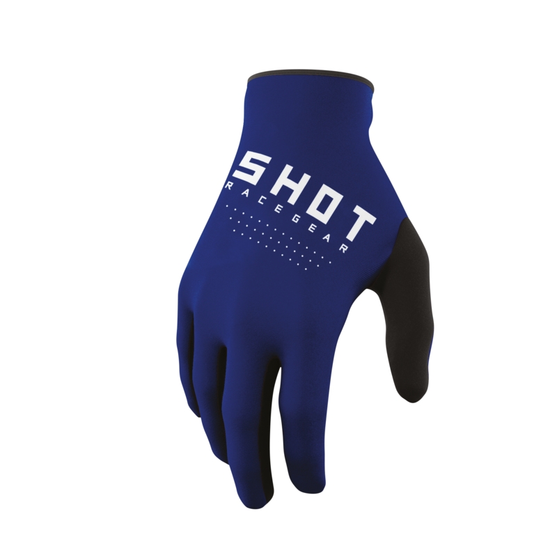 Shot Raw Motocross-Handschuhe Blau Sale Ausverkauf