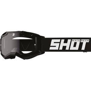 Kinder-Motocross-Brille Shot Rocket Kid 2.0 schwarz (klares Plexiglas)