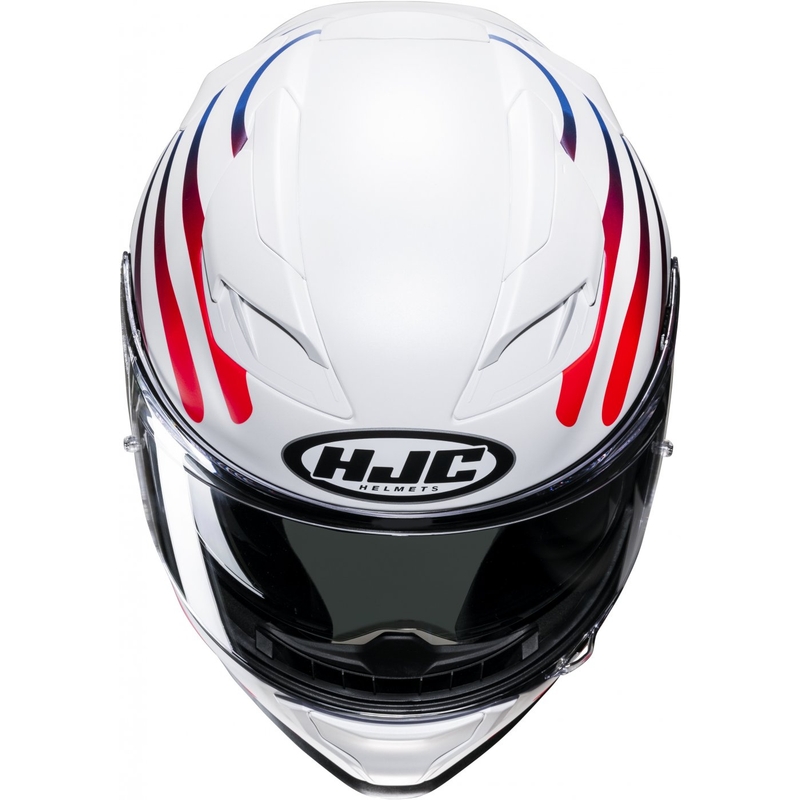 Integrierter Motorradhelm HJC F71 Zen MC21SF weiß-regenbogen