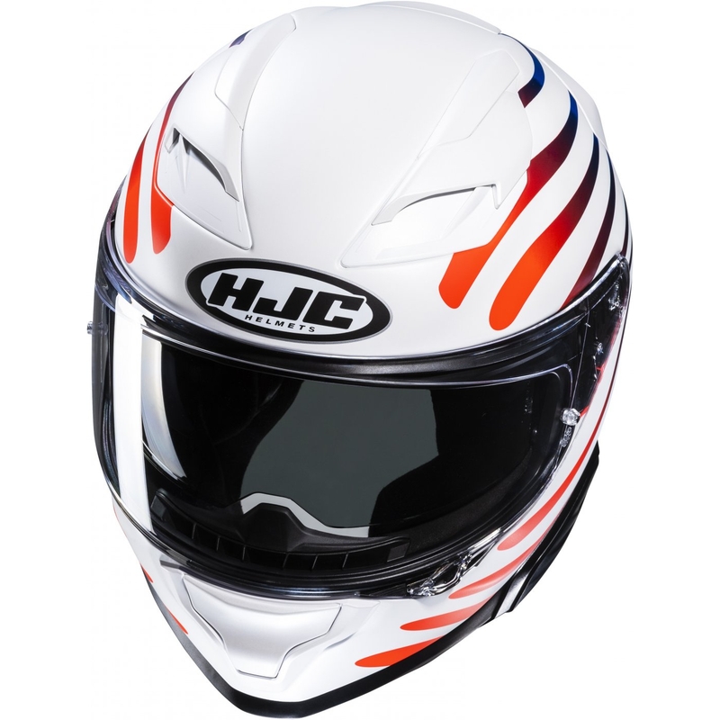 Integrierter Motorradhelm HJC F71 Zen MC21SF weiß-regenbogen