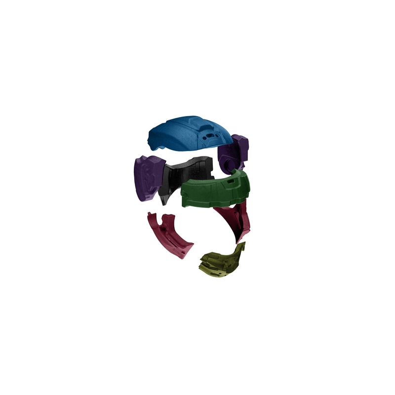 Integralhelm für Motorrad Alpinestars Supertech R-10 Team Carbon Fluo Rot-Blau-Weiß Matt