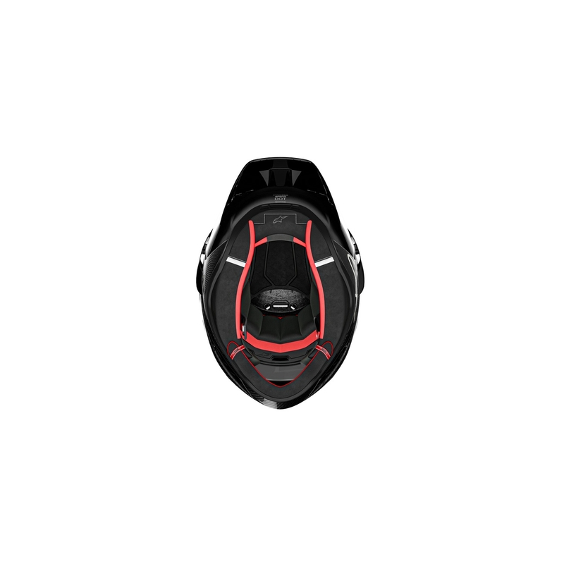 Integralhelm für Motorrad Alpinestars Supertech R-10 Team Carbon Fluo Rot-Blau-Weiß Matt