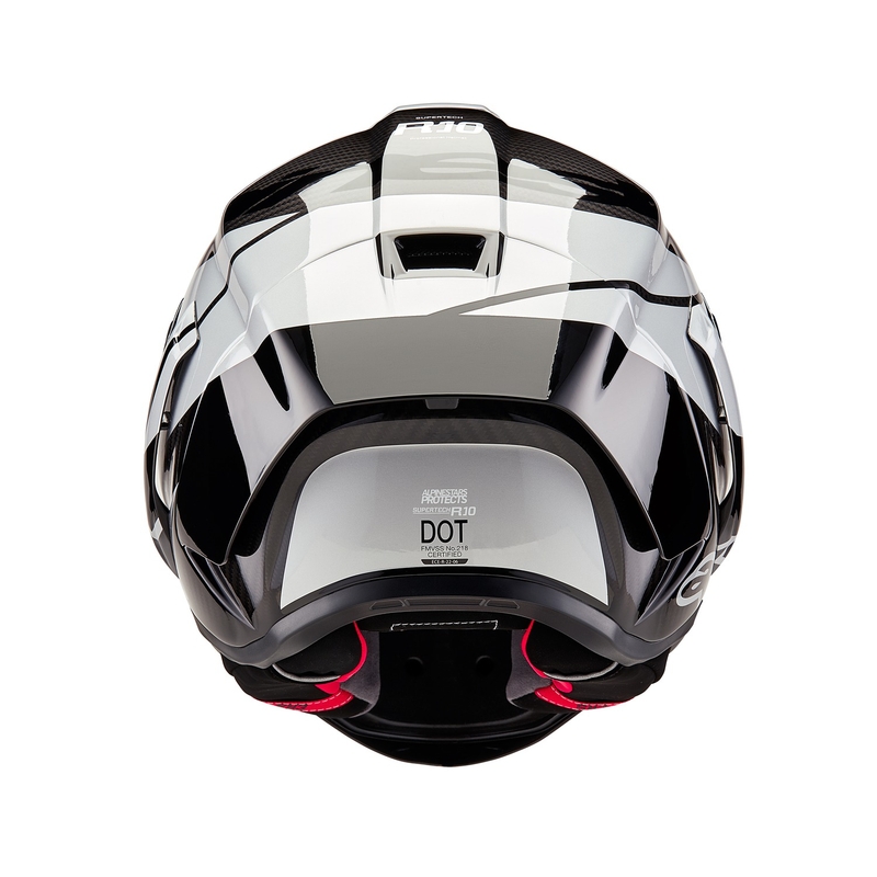 Alpinestars Supertech R-10 Element Carbon Integralhelm Motorrad silber-schwarz