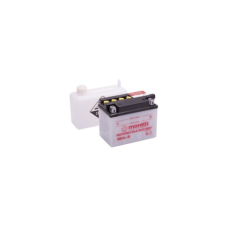 Konventionelle Motorradbatterie Moretti MB4L-B, 12V 4Ah Ausverkauf