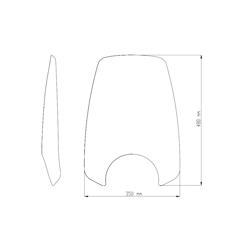 Windschirm PUIG NEW. GEN TOURING schwarz für YAMAHA XV 950 2014-2020