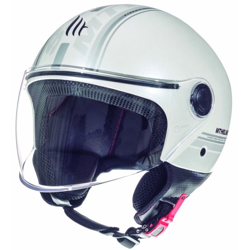 Offener Motorradhelm MT Street Entire White Ausverkauf