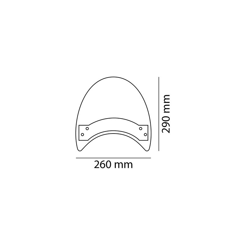 Windschirm PUIG ROADSTER getönt universal, fixations on handelbar Ausverkauf