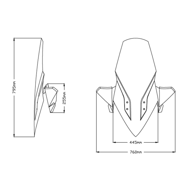 Windschirm PUIG V-TECH LINE TOURING getönt