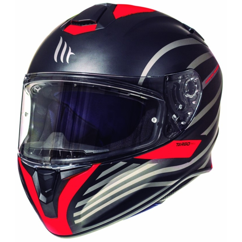 MT Targo Doppler fluo rot matt integral Motorradhelm Ausverkauf