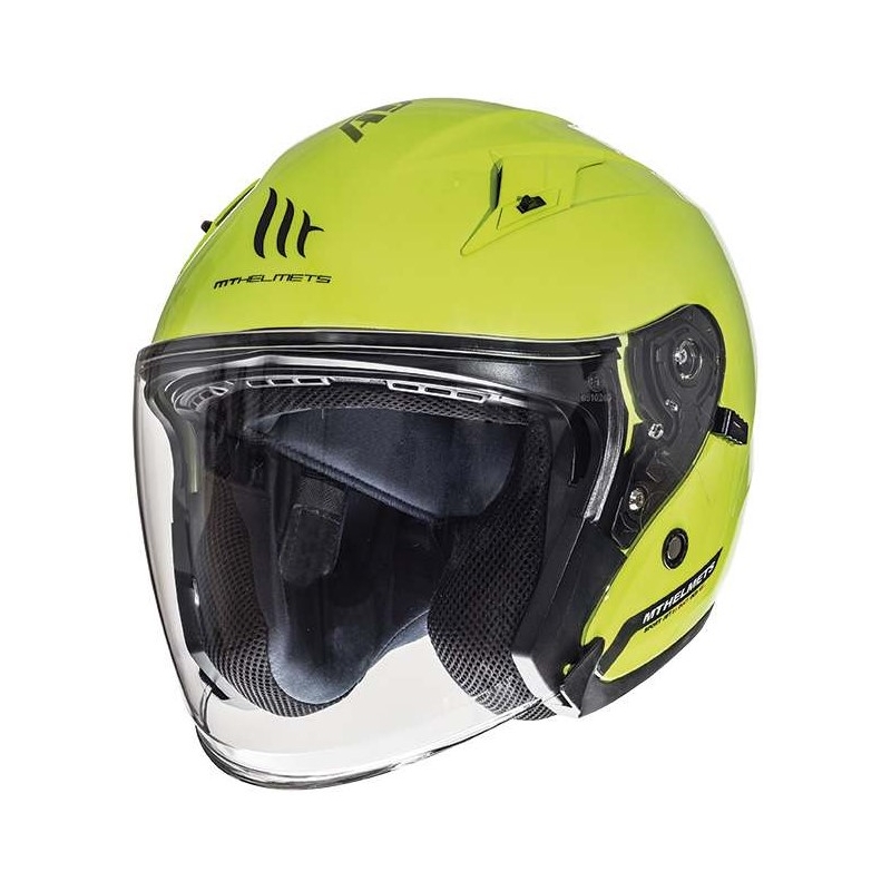 Motorradhelm offen MT Avenue SV fluo gelb Ausverkauf