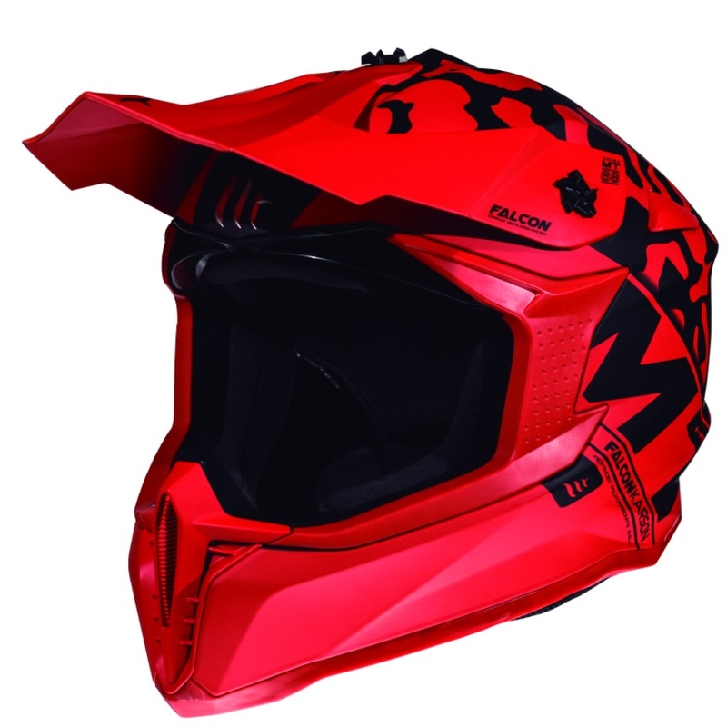 MT Falcon Karson Motocross Helm rot matt