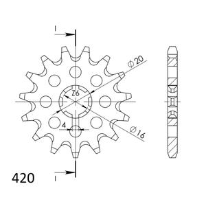 Ritzel SUPERSPROX CST-546:15 15T, 420
