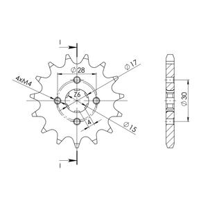 Ritzel SUPERSPROX CST-253:15 15T, 420
