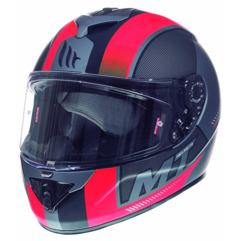 MT Rapide Overtake Integral Motorradhelm schwarz matt-rot