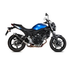 Auspuffendstück STORM OVAL Steel black für SUZUKI SV 650 / S 2016-2024, SUZUKI SV 650 X 2016-2024