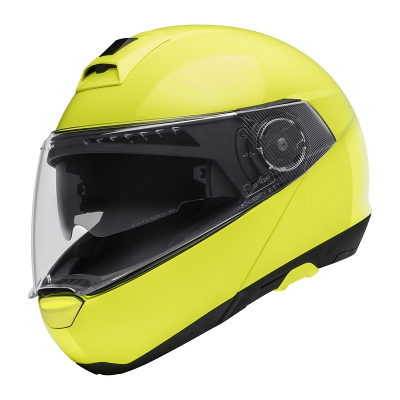 Schuberth C4 fluo gelb tip-up Motorradhelm Ausverkauf