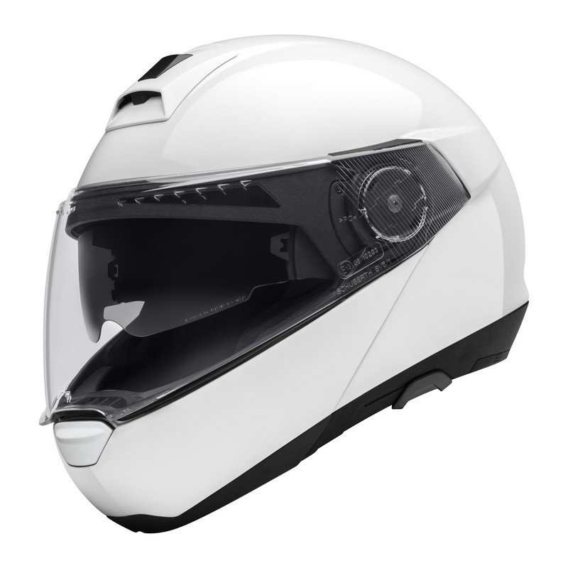 Schuberth C4 weiß tip-up Motorradhelm Ausverkauf