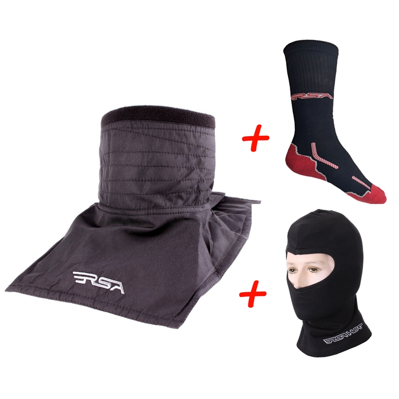 SET: RSA Soul Nackenwärmer + RSA Heat Thermohaube + RSA Classic Funktionssocken