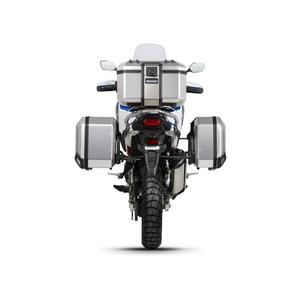 Complete set of aluminum cases SHAD TERRA, 48L topcase + 36L / 47L side cases, including mounting kit and plate SHAD HONDA CRF 1100 Africa Twin