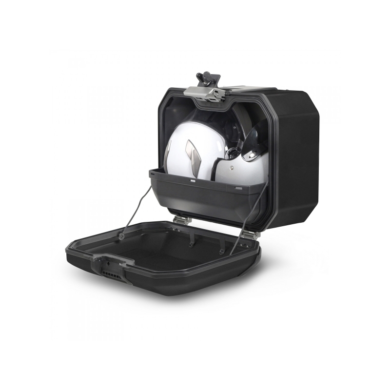 Complete set of black aluminum cases SHAD TERRA, 37L topcase + 36L / 47L side cases, including mounting kit and plate SHAD KTM Super Adventure 1290 (R, S)