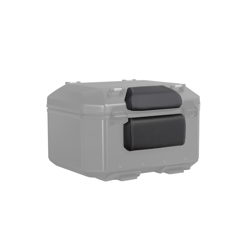 Complete set of black aluminum cases SHAD TERRA, 48L topcase + 36L / 47L side cases, including mounting kit and plate SHAD MOTO GUZZI V 85 TT