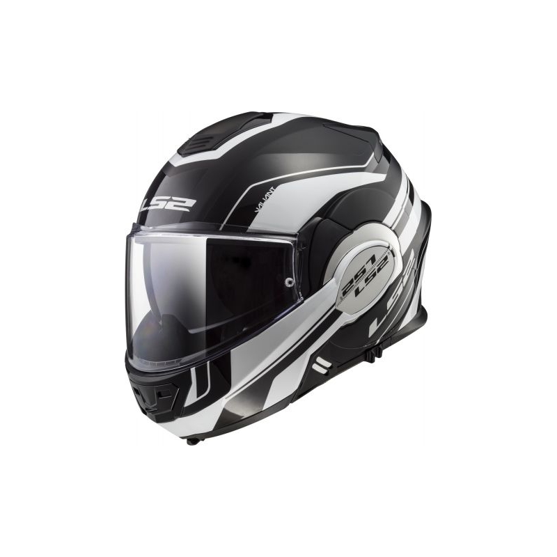 Klapphelm LS2 FF399 Valiant schwarz und weiß
