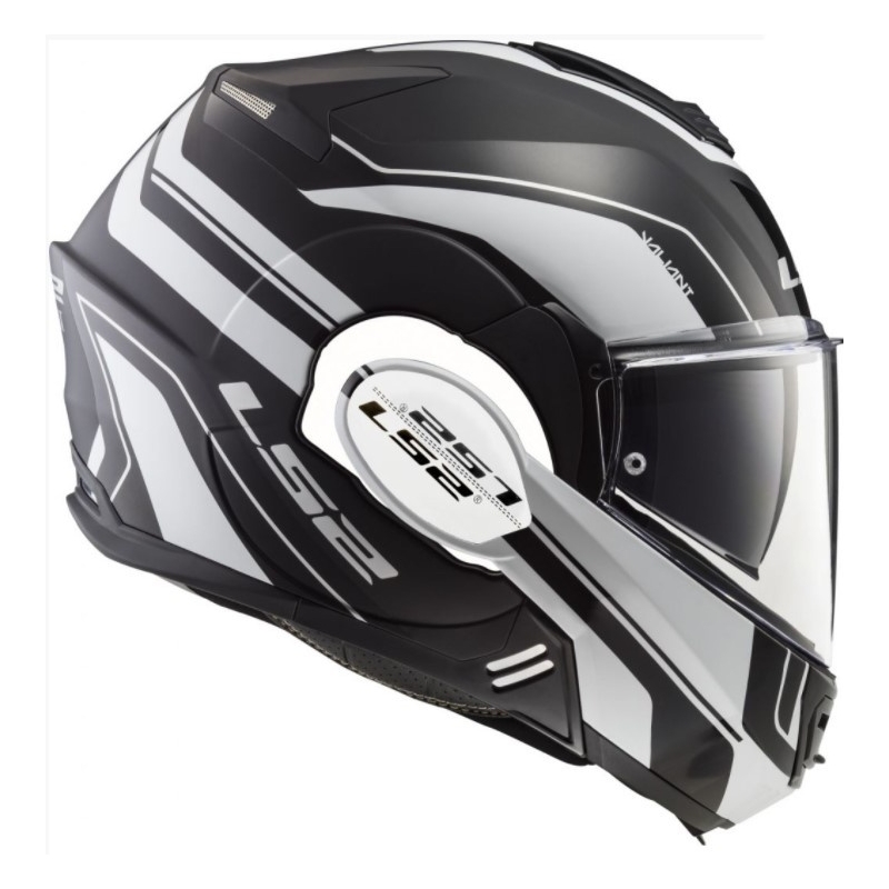 Klapphelm LS2 FF399 Valiant schwarz und weiß