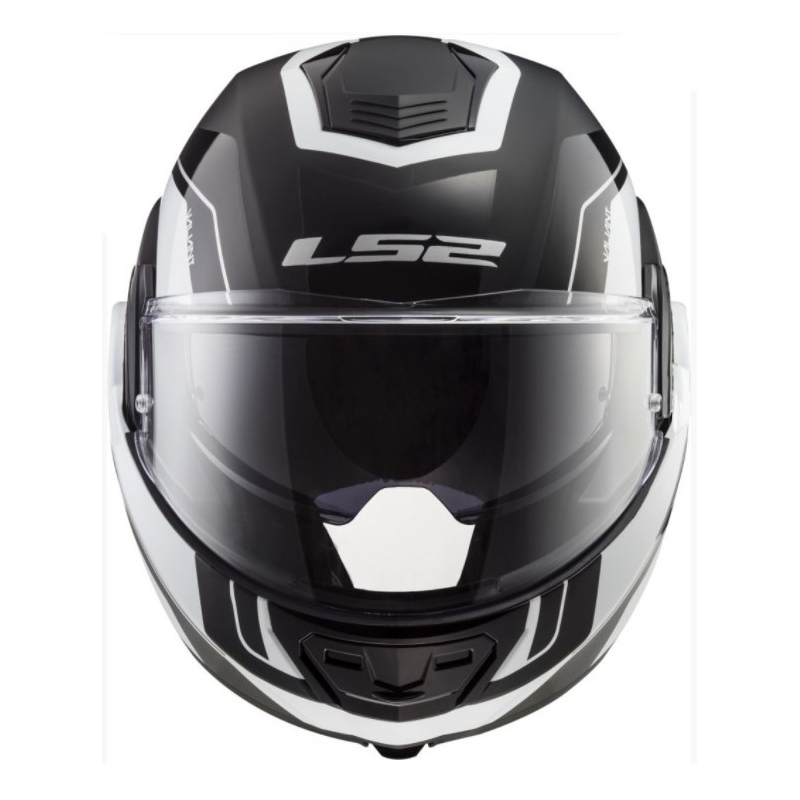 Klapphelm LS2 FF399 Valiant schwarz und weiß