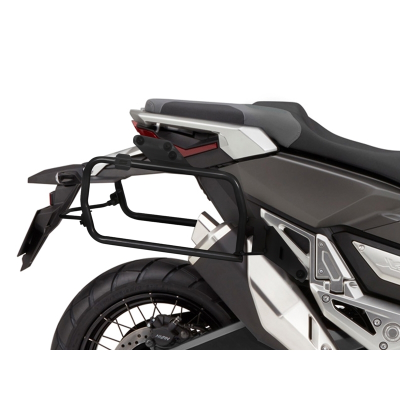 Complete set of aluminum cases SHAD TERRA BLACK, 37L topcase + 36L / 36L side cases, including mounting kit and plate SHAD HONDA X-ADV 750