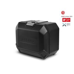 Complete set of aluminum cases SHAD TERRA BLACK, 48L topcase + 47L / 47L side cases, including mounting kit and plate SHAD HONDA NC 750 X