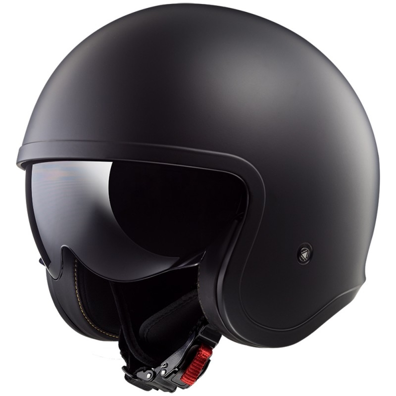 Motorradhelm offen LS2 OF599 Spitfire schwarz matt