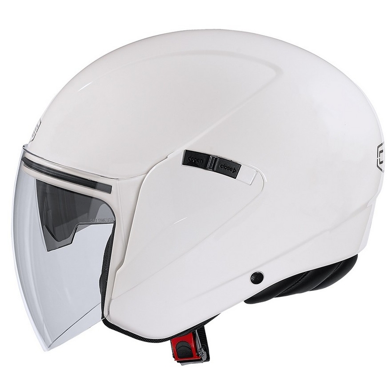 Offener Motorradhelm CMS S-JET Einfarbig weiß