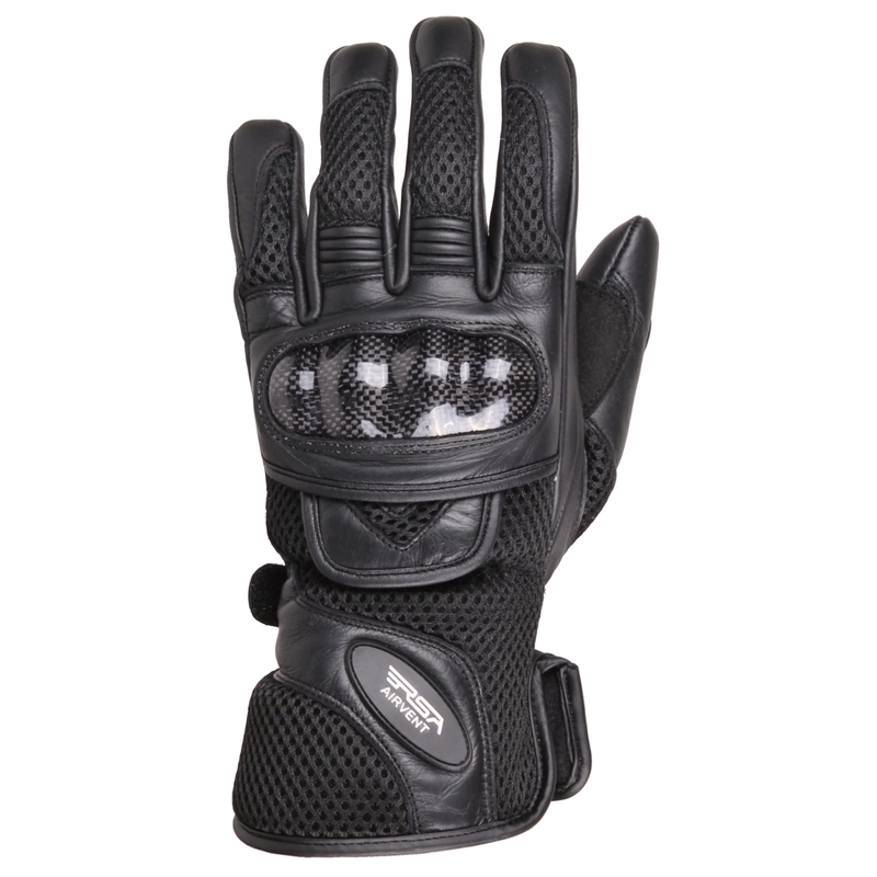RSA Airvent Motorradhandschuhe schwarz