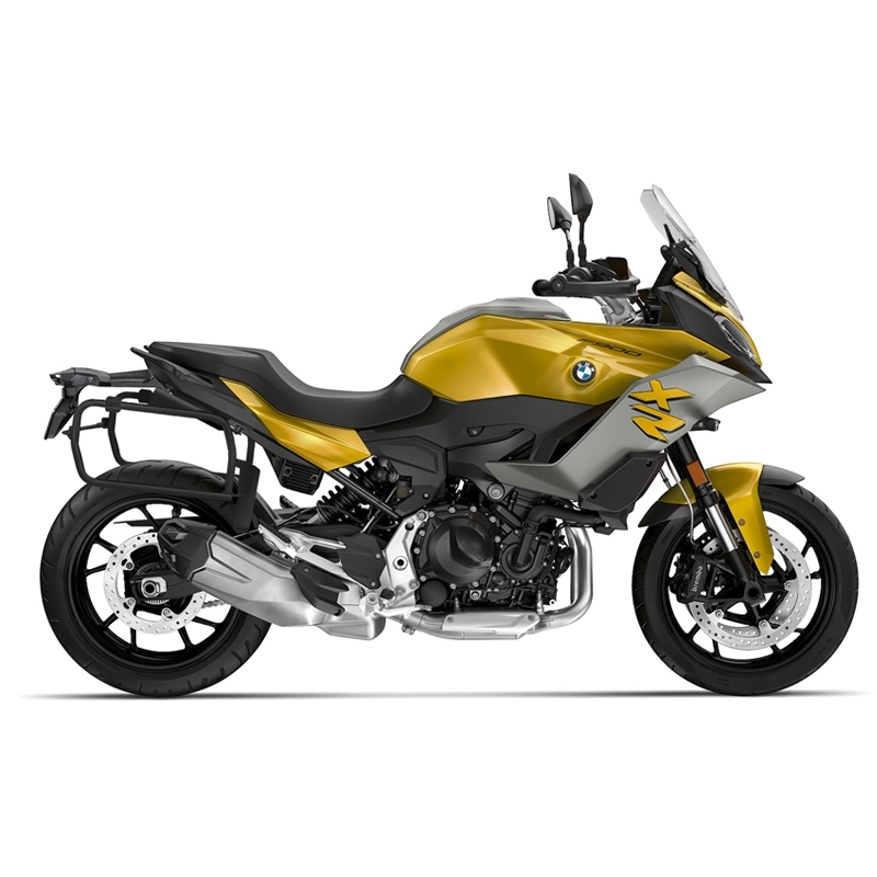 Complete set of aluminum cases SHAD TERRA BLACK, 48L topcase + 47L / 47L side cases, including mounting kit and plate SHAD BMW F 900 XR