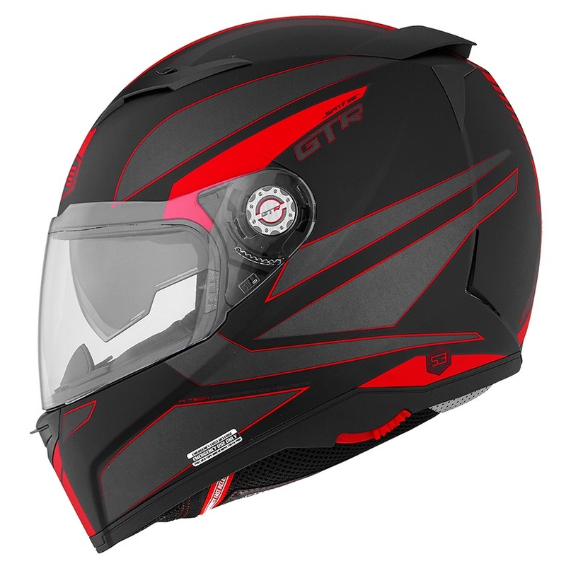 Motorradhelm CMS GTR Spitfire rot