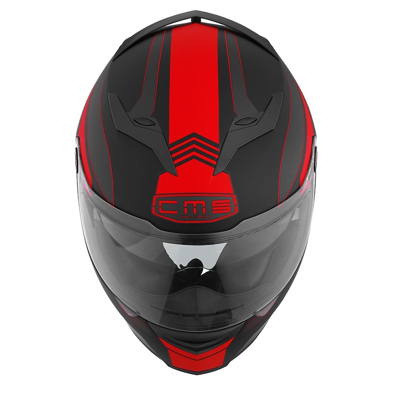 Motorradhelm CMS GTR Spitfire rot