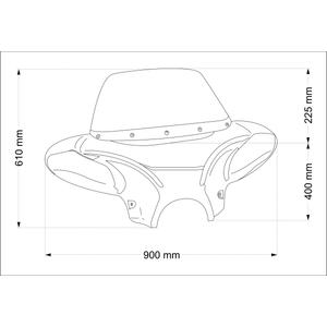 Windschirm CUSTOMACCES EH0010W clear